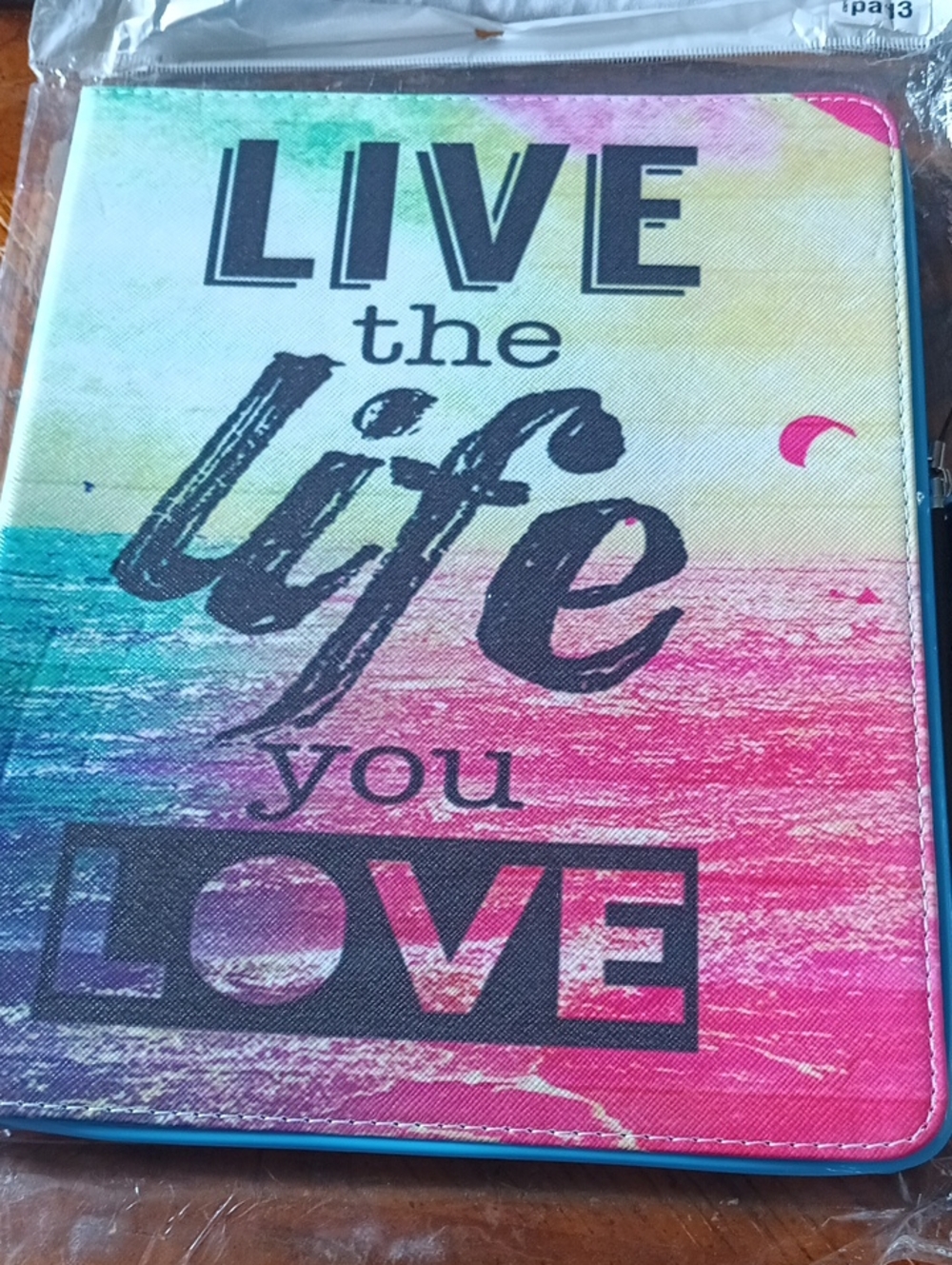 Colorful 'Live the Life You Love' Universal 10 Inch Tablet Case